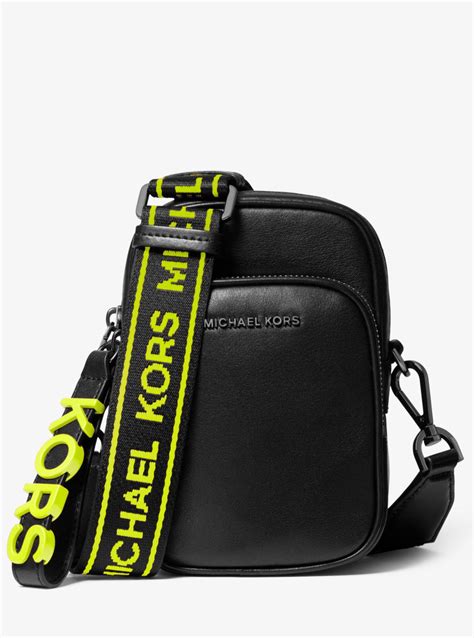 neon purse michael kors|Medium Leather Neon Logo Tape Crossbody Bag .